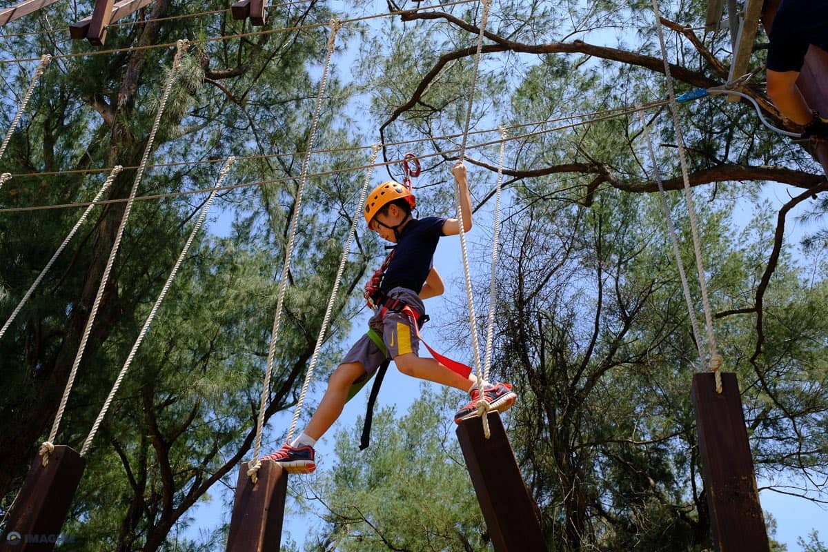 High Ropes adventure climbing Imagine