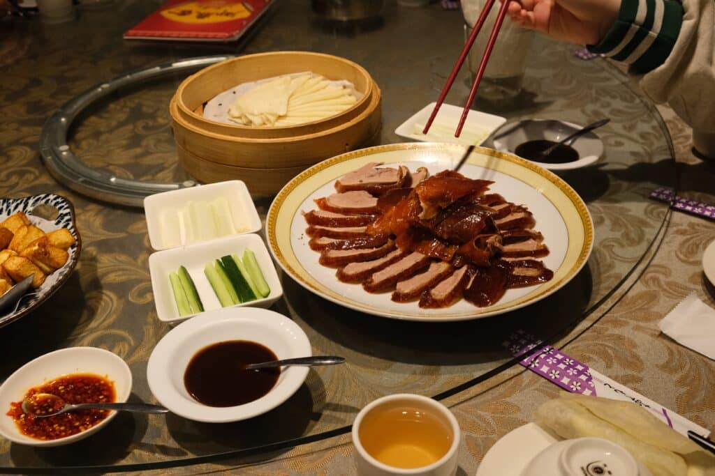 Brentwood School Trip Taiwan 2024 Food Peking Duck
