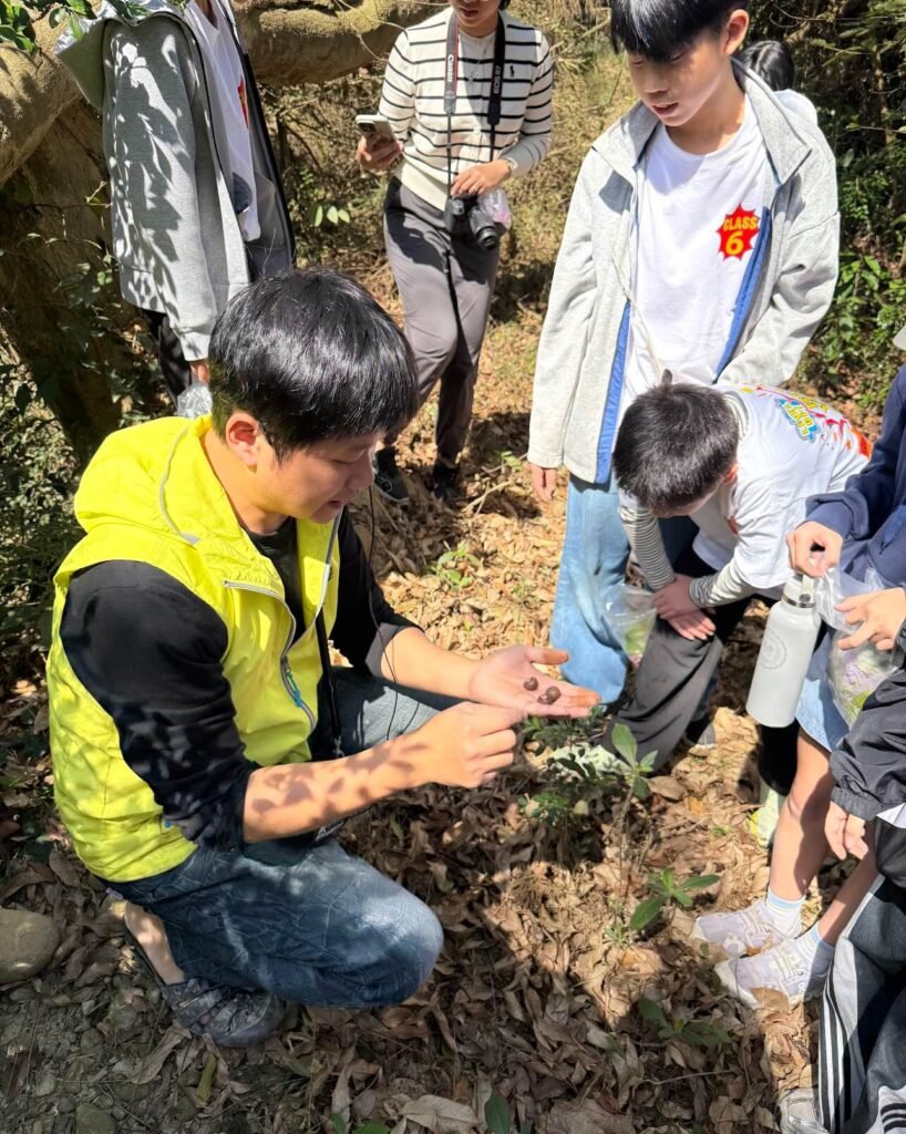 Students participating in outdoor education trip in Miaoli Taiwan