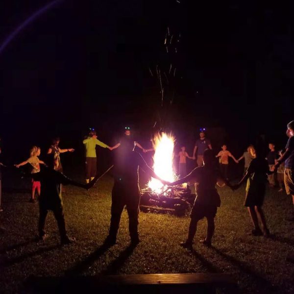 Aboriginal fire dance